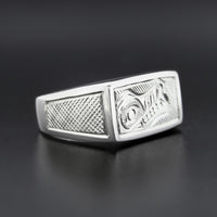Wolf - Silver Signet Ring