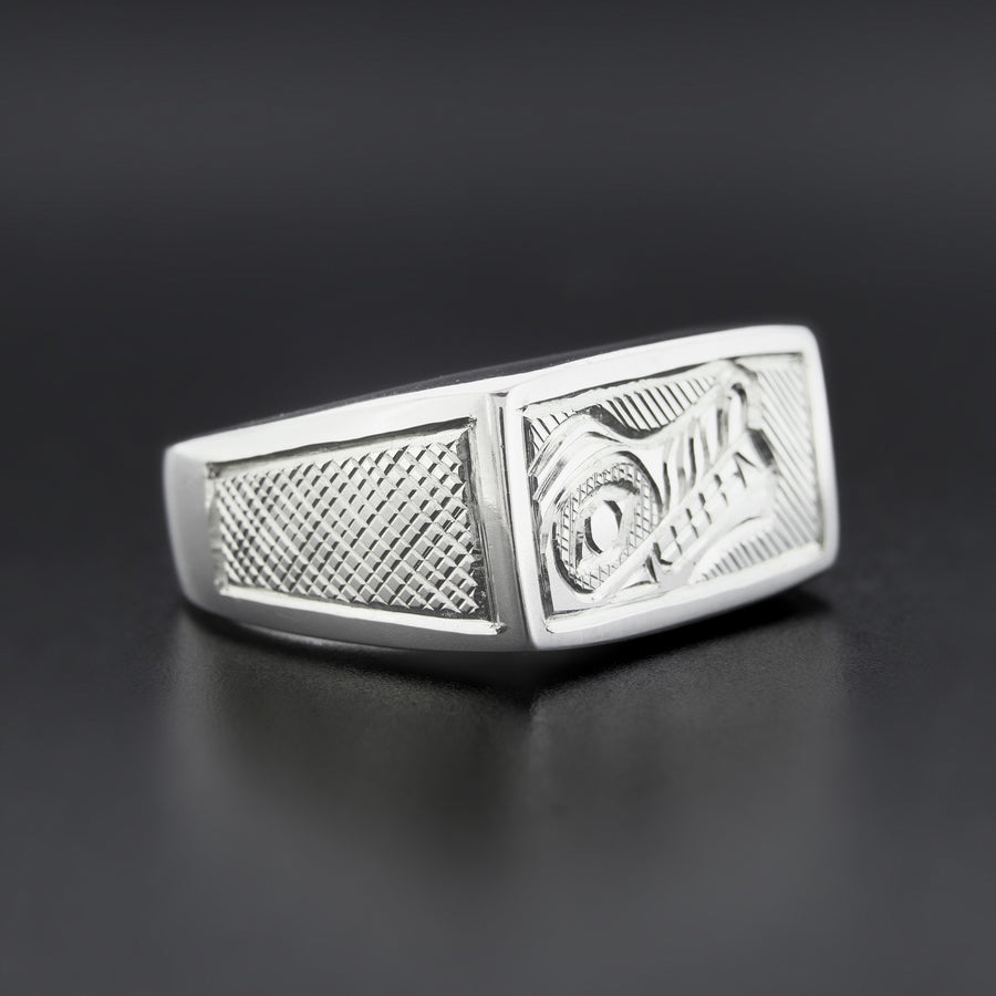 Wolf - Silver Signet Ring