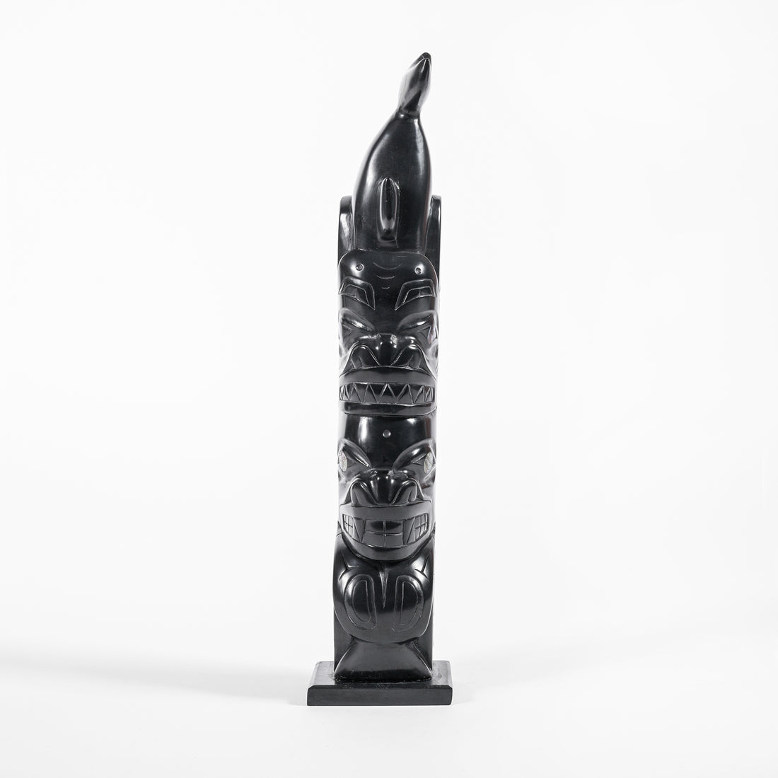 Dogfish and Killerwhale - Argillite Pole