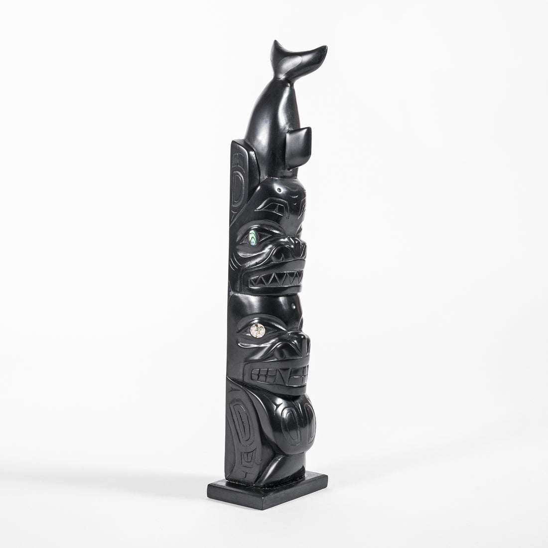 Dogfish and Killerwhale - Argillite Pole