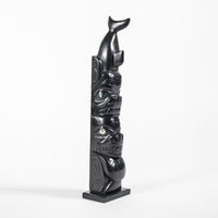 Dogfish and Killerwhale - Argillite Pole