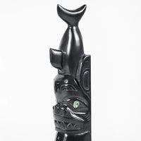 Dogfish and Killerwhale - Argillite Pole