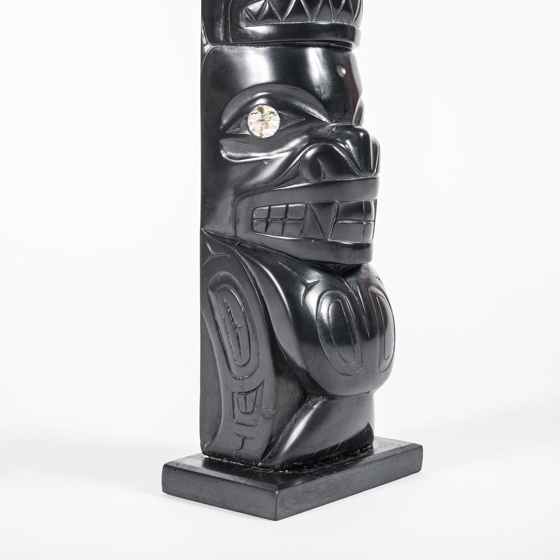 Dogfish and Killerwhale - Argillite Pole