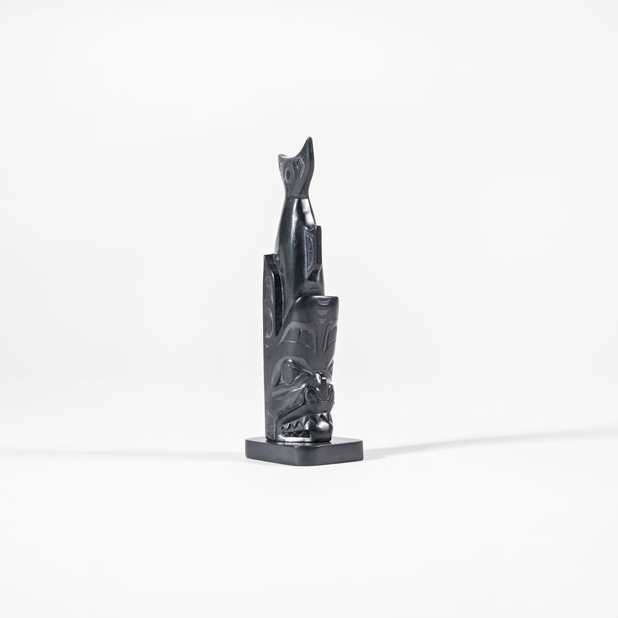 Haida Shark - Argillite Pole