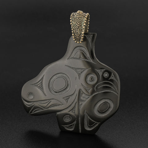 Orca <br>Argillite Pendant