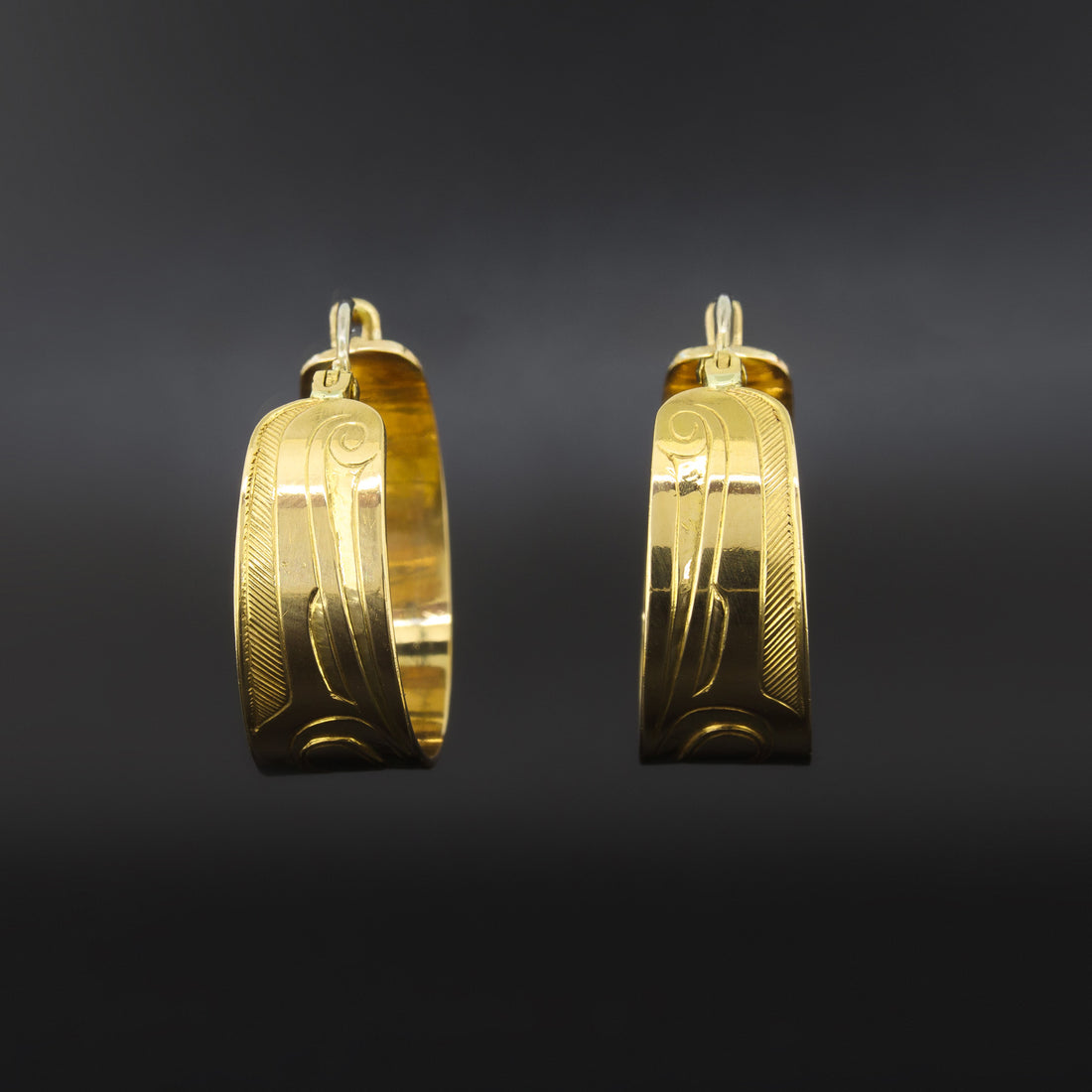 Butterfly - 20k Hoop Earrings