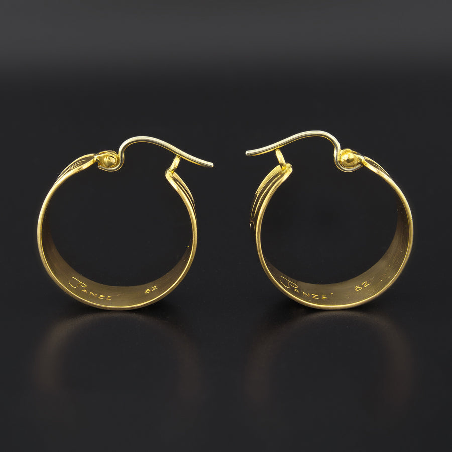 Butterfly - 20k Hoop Earrings