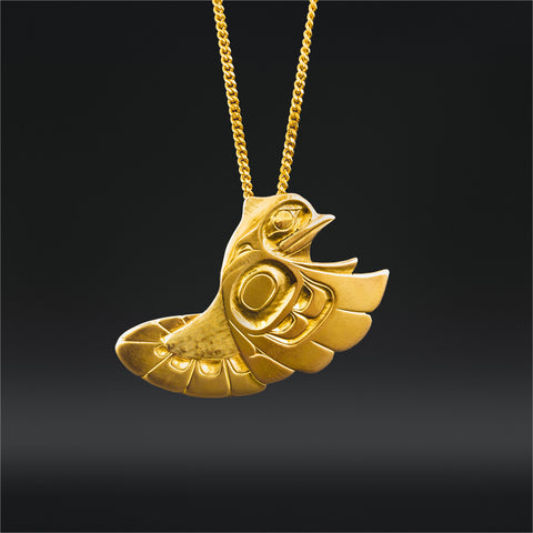 Grouse - 18k Gold Pendant