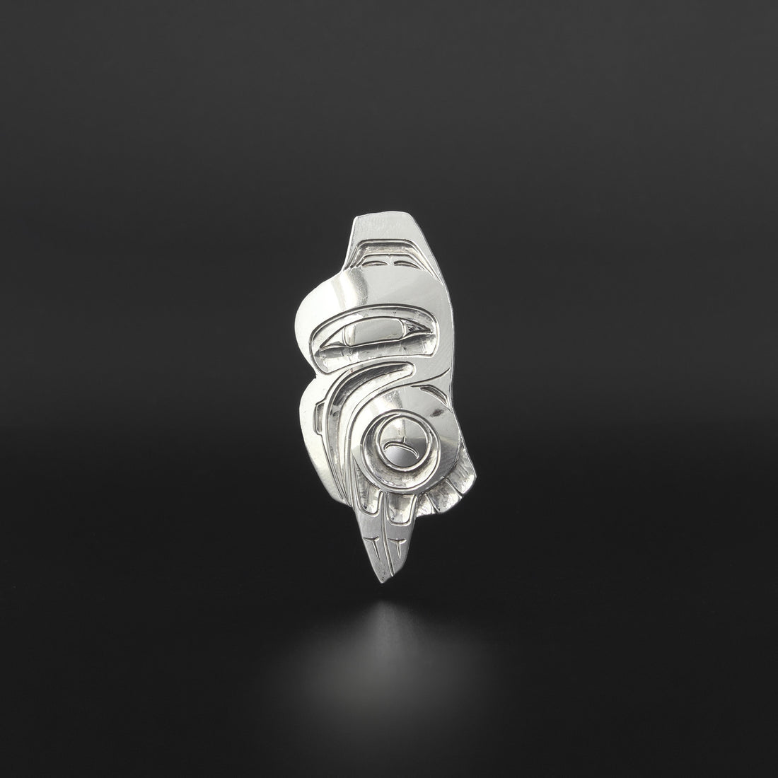 Raven - Silver Brooch