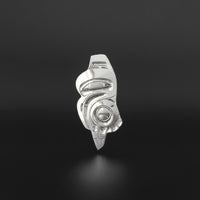 Raven - Silver Brooch
