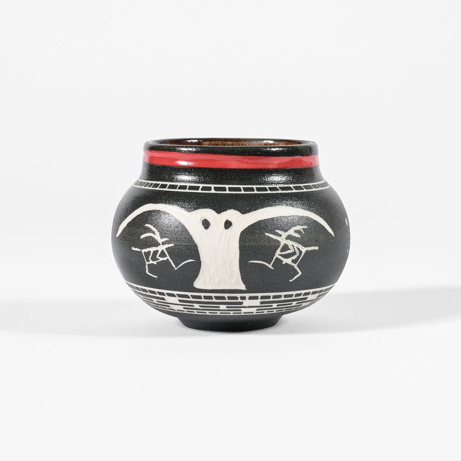 Owl - Hand Carved Ceramic Bowl