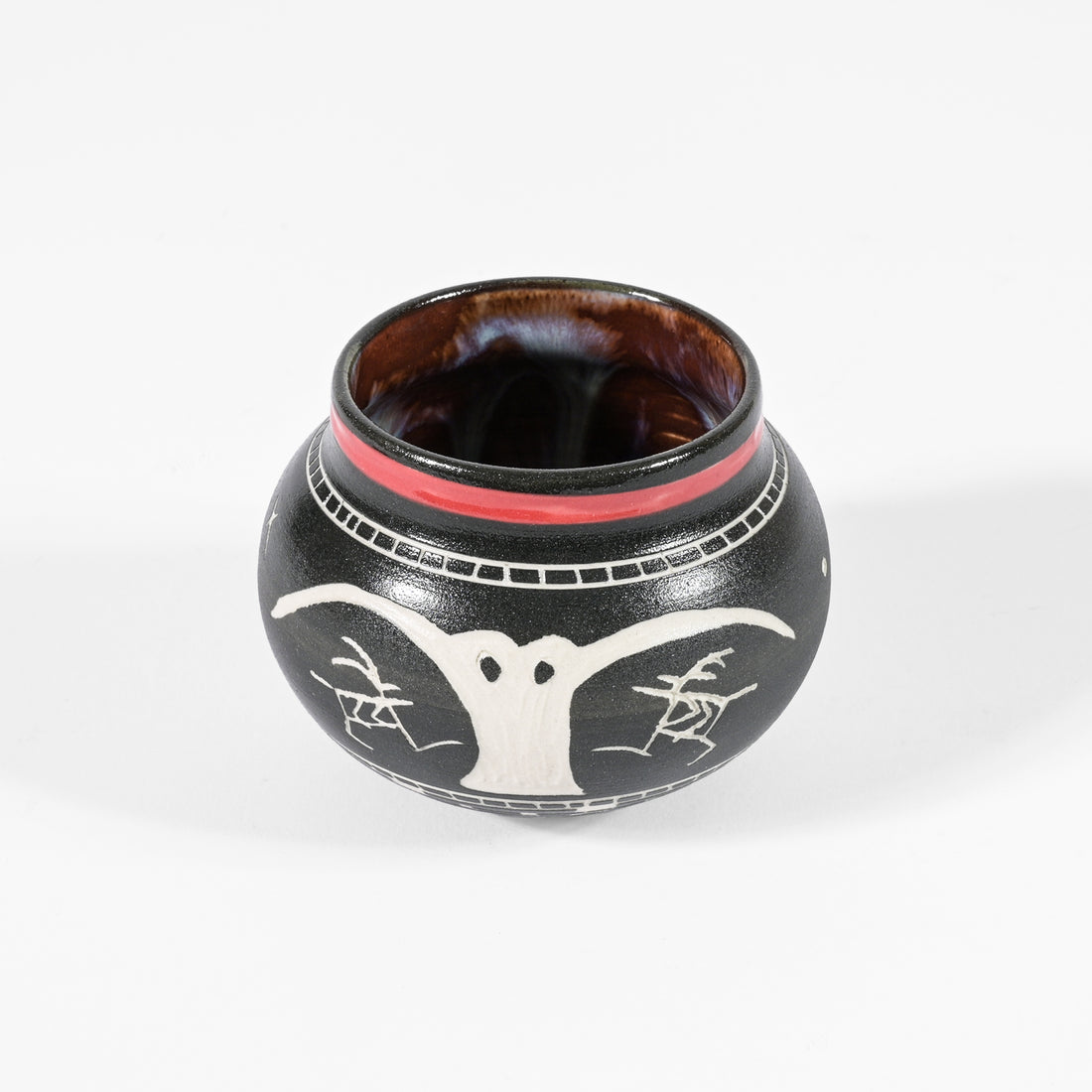 Owl - Hand Carved Ceramic Bowl
