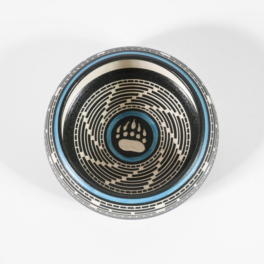 Bear Paw - Hand Carved Ceramic Pottery