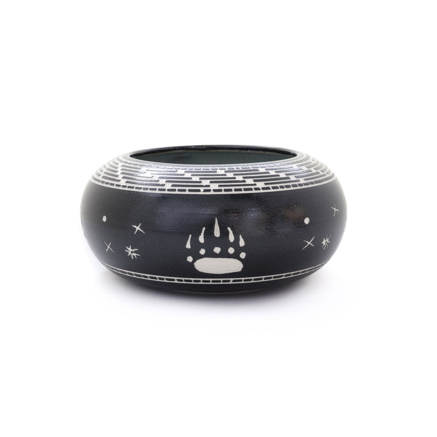 Bear Paw - Hand Carved Ceramic Pottery