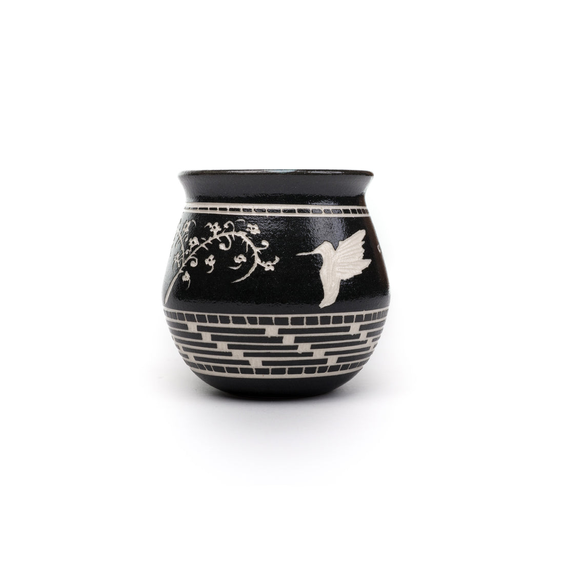 Hummingbird - Hand Carved Ceramic Pottery