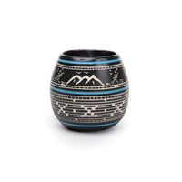 Mountain Fishing - Hand Carved Ceramic Pottery