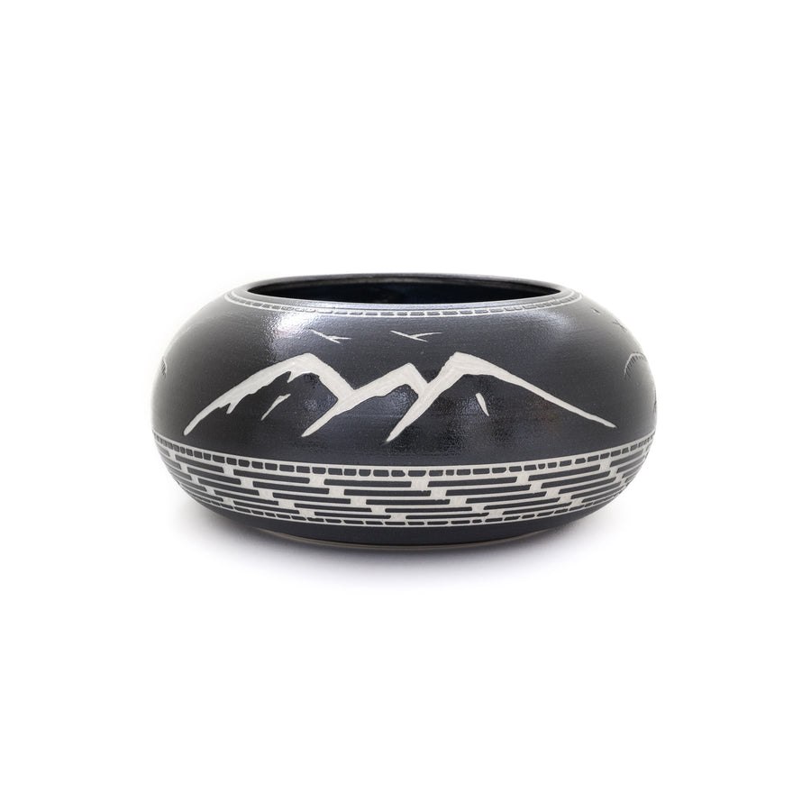 Thunderbird Mountain - Hand Carved Ceramic Pottery