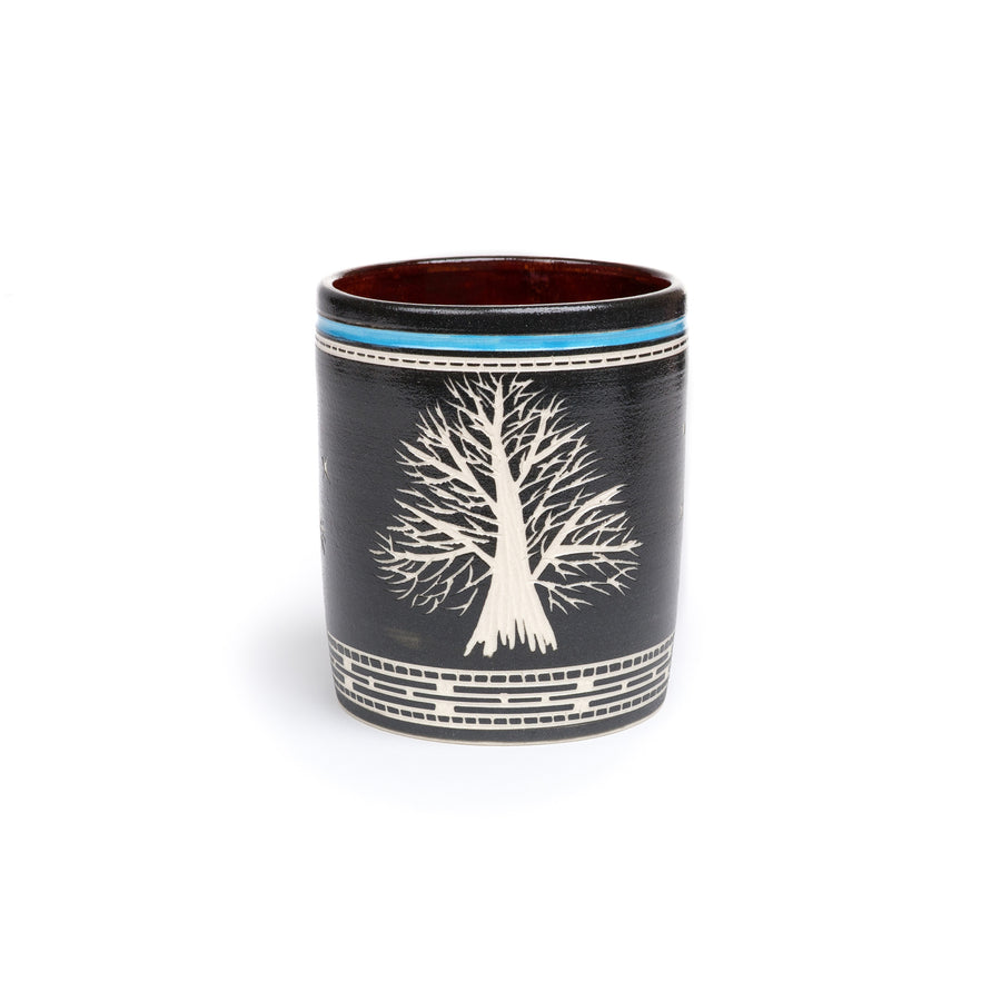 Tree of Life - Hand Carved Ceramic Pottery