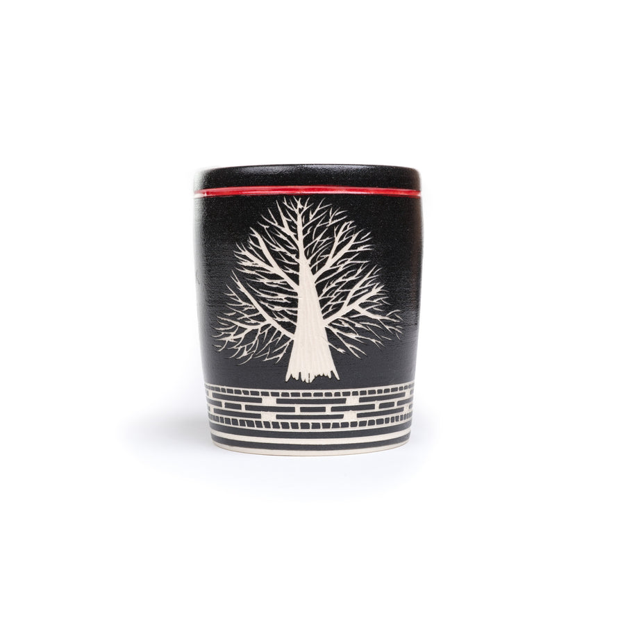 Tree of Life - Hand Carved Ceramic Pottery