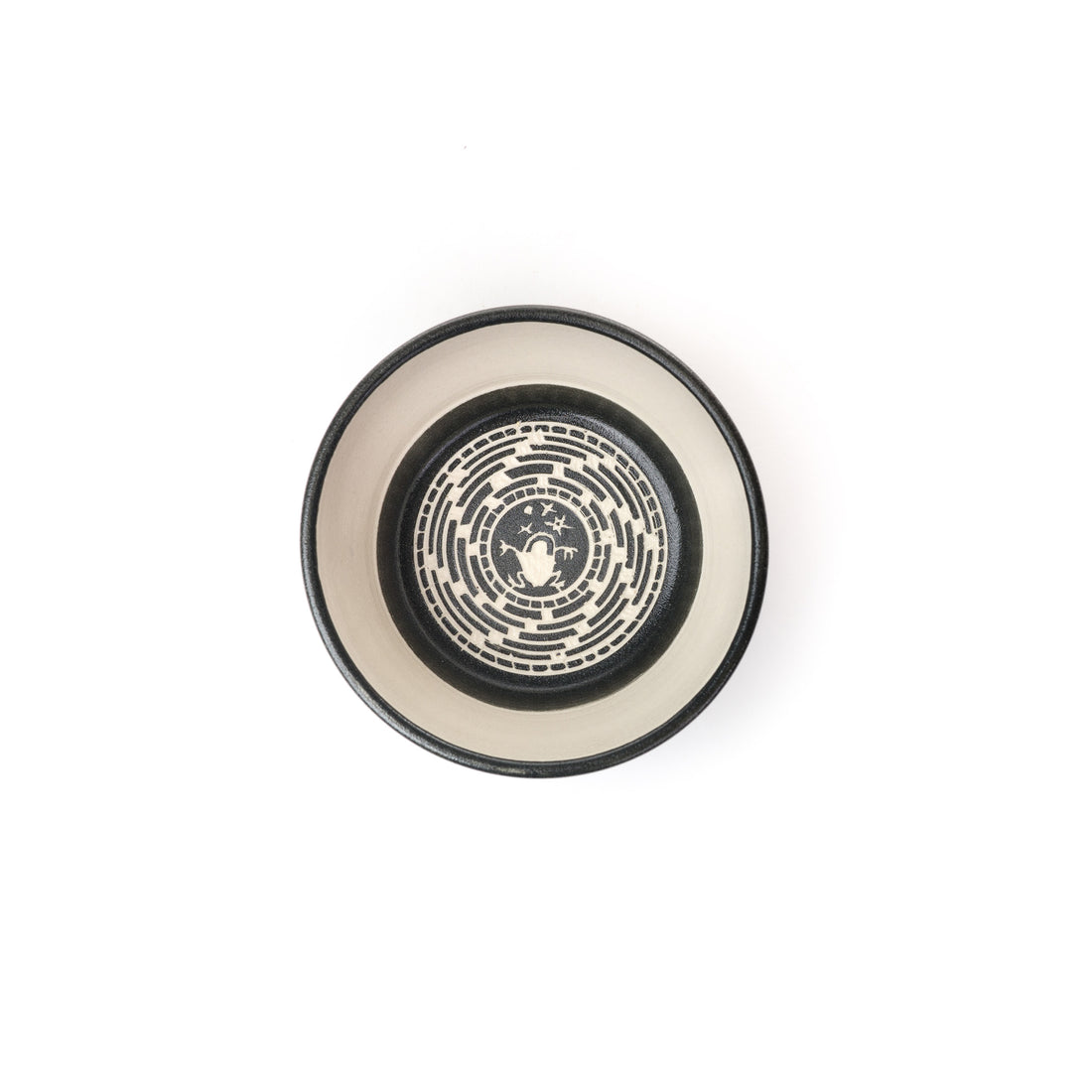 Frog Weaving - Hand Carved Ceramic Pottery