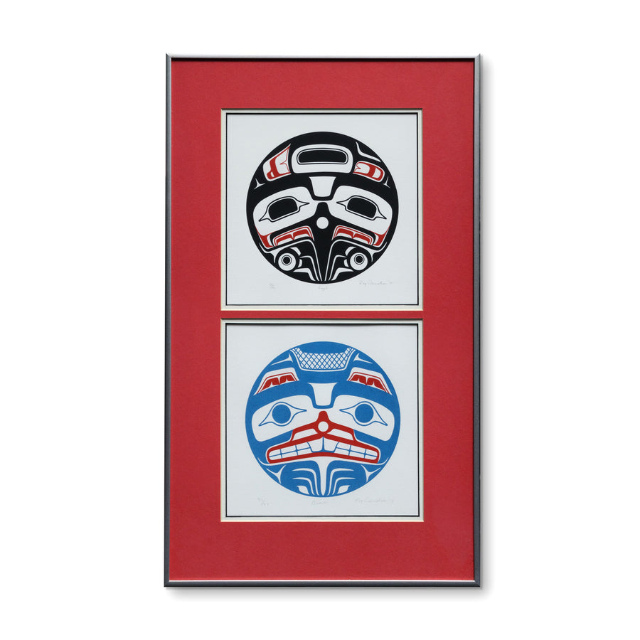 Eagle (1978) and Beaver (1979) - Framed Limited Edition Prints