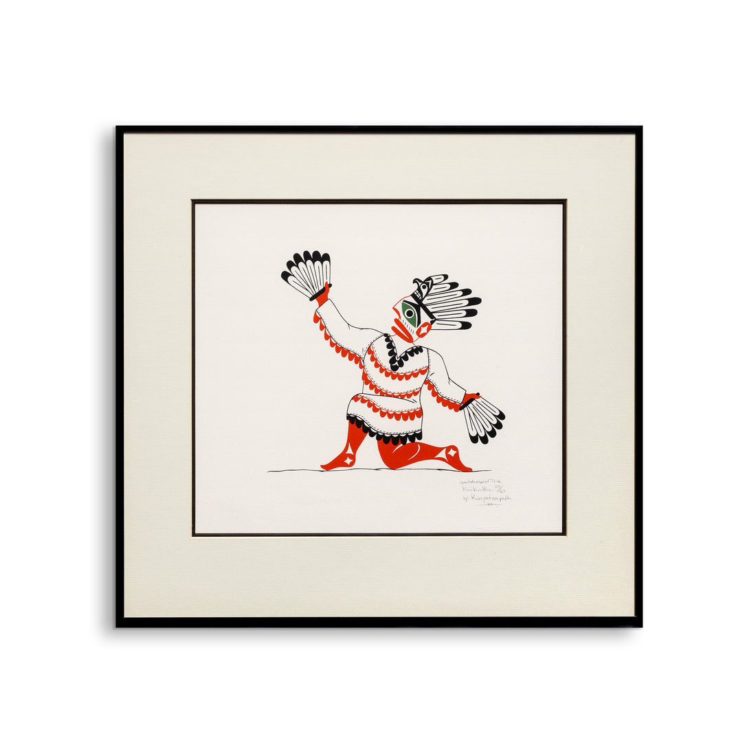 Kwiikwaltha (Sparrow Dancer) - Framed Limited Edition Print