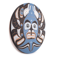 Moon and Wolves - Red Cedar Panel