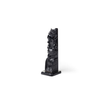 Bear, Salmon, and Hawk - Argillite Pole