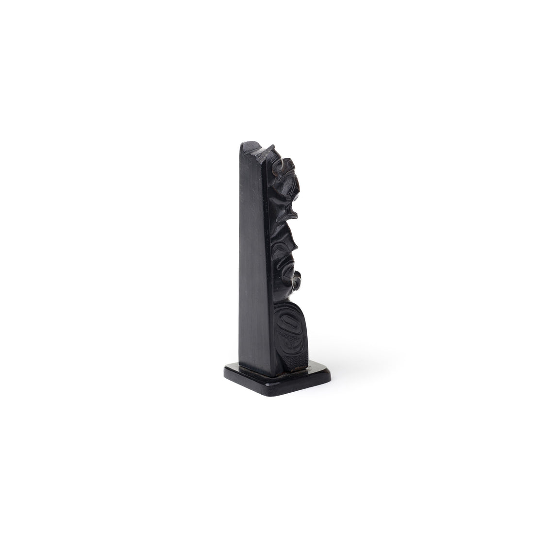 Bear, Salmon, and Hawk - Argillite Pole