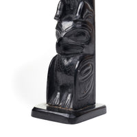 Bear, Salmon, and Hawk - Argillite Pole
