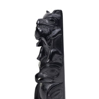 Bear, Salmon, and Hawk - Argillite Pole