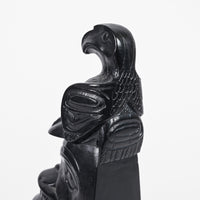 Eagle, Bear, Salmon, Orca, Blue Mountain Hawk - Argillite Pole