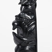 Eagle, Bear, Salmon, Orca, Blue Mountain Hawk - Argillite Pole