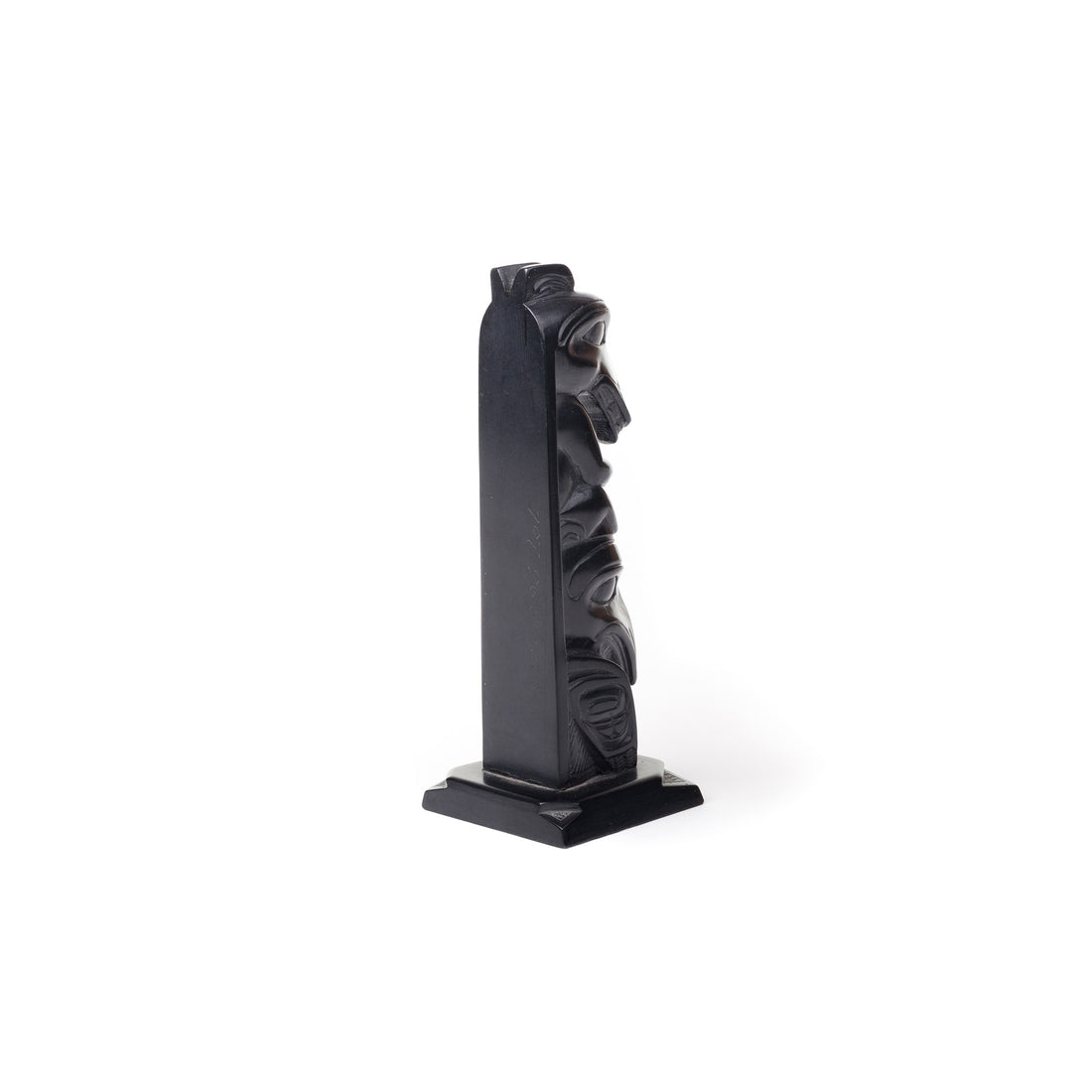 Wolf and Raven - Argillite Pole