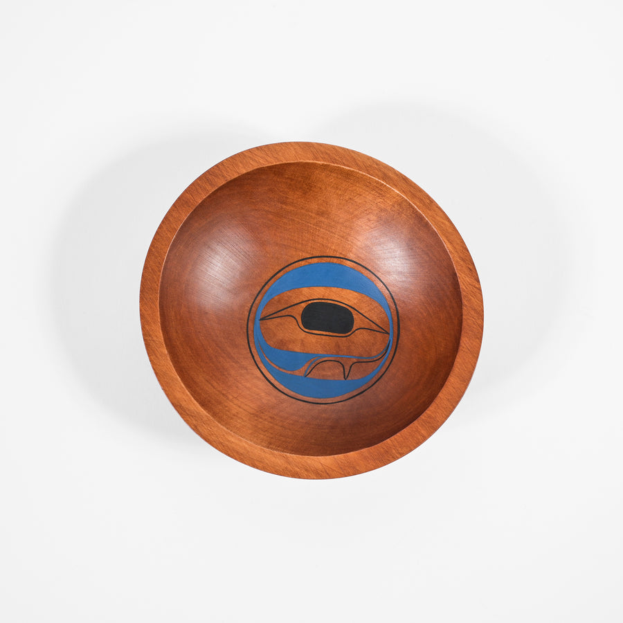 Abstract Design (Blue) - Maple Bowl