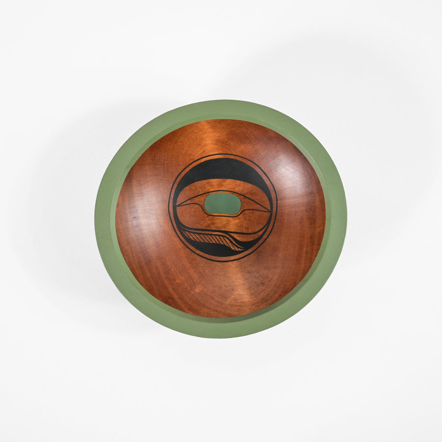 Abstract Design (Green) - Maple Bowl