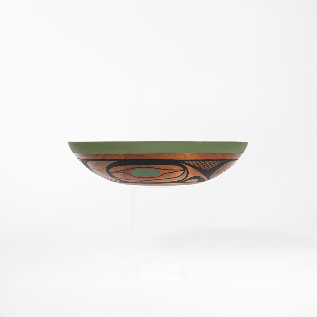 Abstract Design (Green) - Maple Bowl