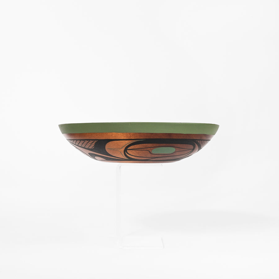 Abstract Design (Green) - Maple Bowl