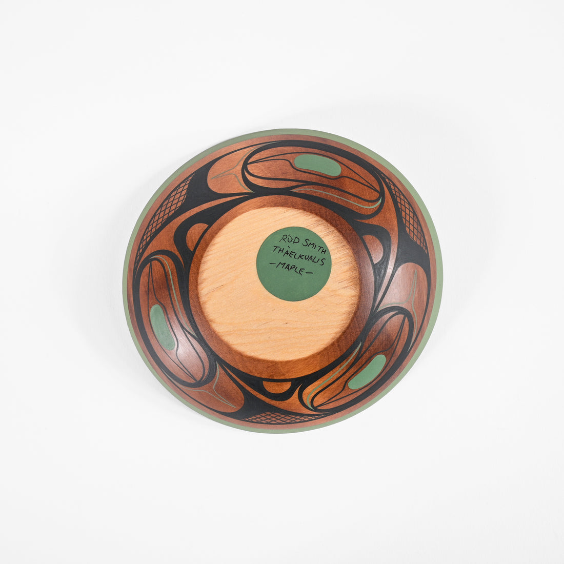 Abstract Design (Green) - Maple Bowl