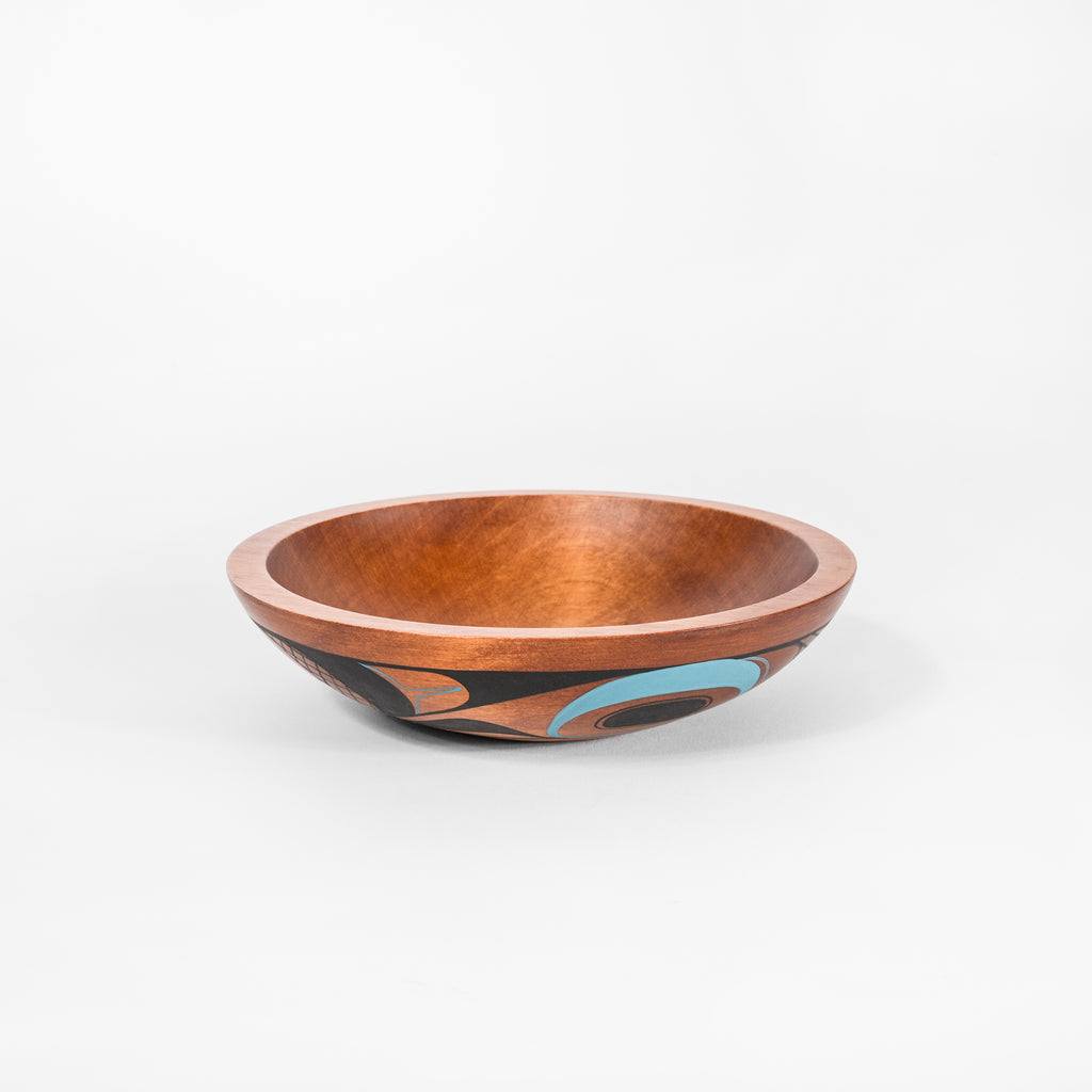 Abstract Design (Light Blue) - Maple Bowl