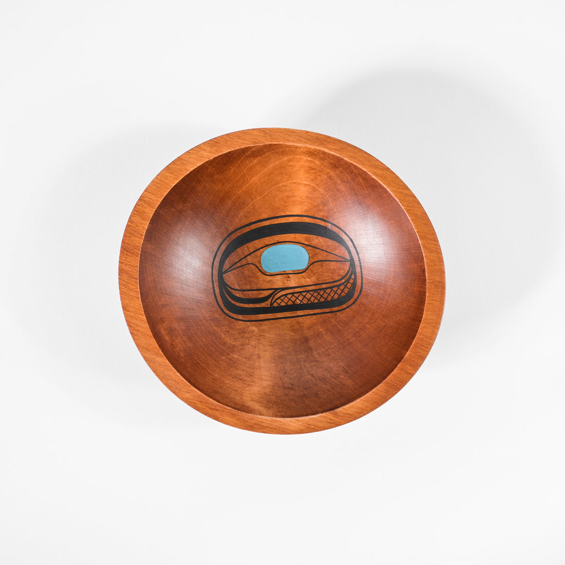 Abstract Design (Light Blue) - Maple Bowl