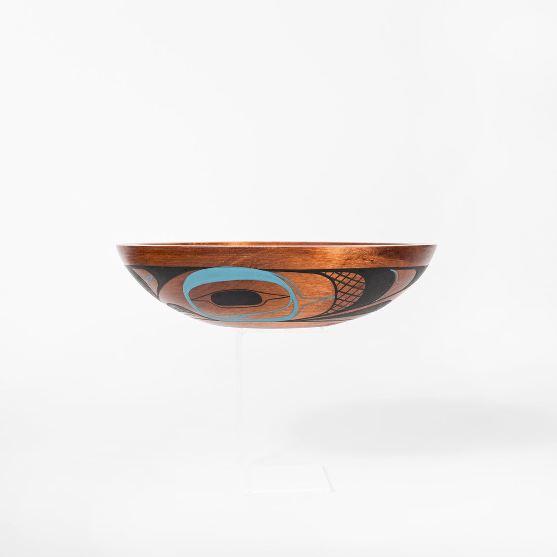 Abstract Design (Light Blue) - Maple Bowl