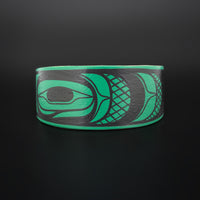 Abstract (Green) - Maple Wood Bracelet