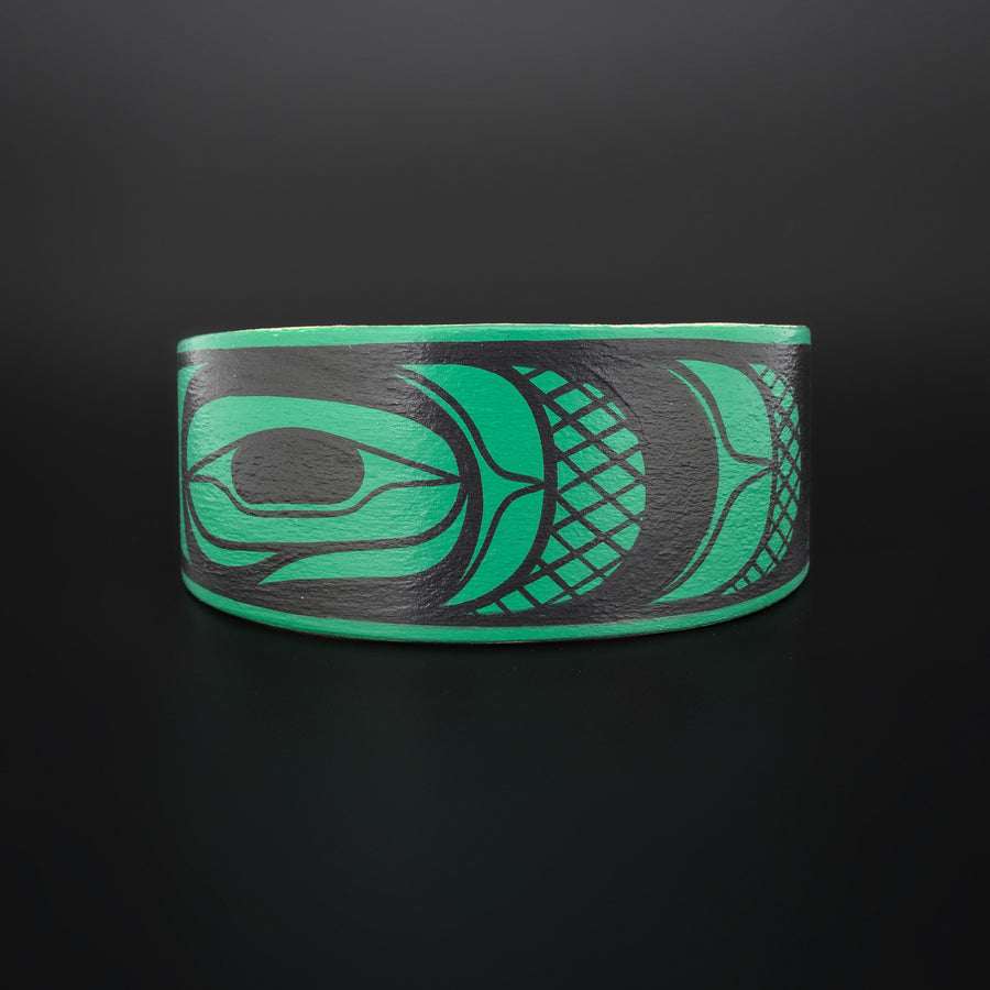 Abstract (Green) - Maple Wood Bracelet