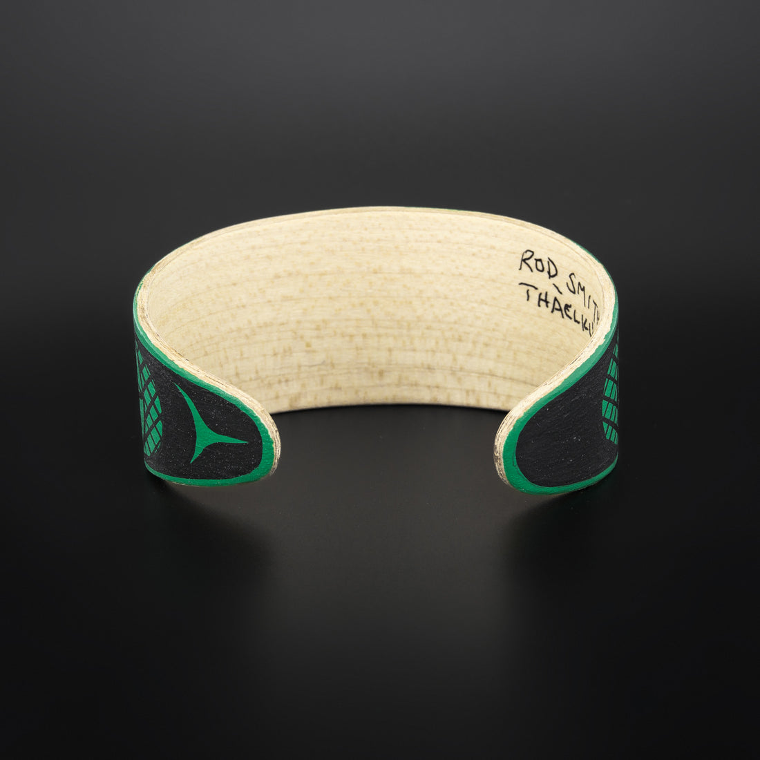 Abstract (Green) - Maple Wood Bracelet