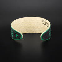 Abstract (Green) - Maple Wood Bracelet