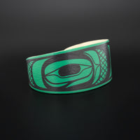 Abstract (Green) - Maple Wood Bracelet