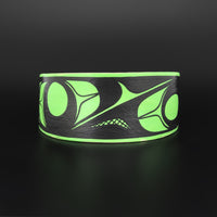 Abstract (Light Green) - Maple Wood Bracelet