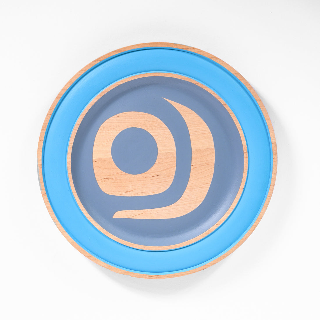 Salmon (Blue)Maple Plate