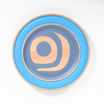 Salmon (Blue)Maple Plate